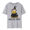 Grey - Front - Garfield Mens Trick Or Treat Marl T-Shirt