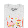 Grey Marl - Side - SpongeBob SquarePants Boys Make It Merry Christmas T-Shirt