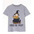 Grey Marl - Front - Garfield Boys Trick Or Treat T-Shirt