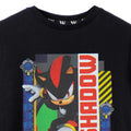 Black - Side - Sonic The Hedgehog Boys Shadow Short-Sleeved T-Shirt