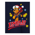 Navy - Side - Paw Patrol Boys Jingle All The Way Chase T-Shirt