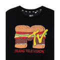 Black - Back - MTV Mens Burger T-Shirt