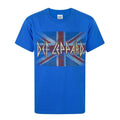 Cobalt Blue - Front - Def Leppard Childrens-Kids Short-Sleeved T-Shirt