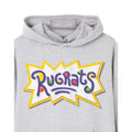 Grey Marl - Back - Rugrats Mens Classic Logo Hoodie