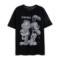 Black - Front - Garfield Mens Greyscale Short-Sleeved T-Shirt