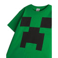 Green - Side - Minecraft Boys Short-Sleeved T-Shirt