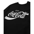 Black - Side - Coca-Cola Unisex Adult Distressed Logo T-Shirt