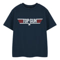 Navy - Front - Top Gun Boys Mini Me Short-Sleeved T-Shirt