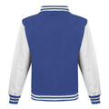 Royal Blue-White - Back - Awdis Unisex Varsity Jacket