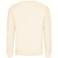 Cream - Back - AWDis Just Hoods AWDis Unisex Crew Neck Plain Sweatshirt (280 GSM)