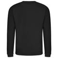 Jet Black - Back - AWDis Just Hoods AWDis Unisex Crew Neck Plain Sweatshirt (280 GSM)