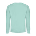 Mint - Back - AWDis Just Hoods AWDis Unisex Crew Neck Plain Sweatshirt (280 GSM)