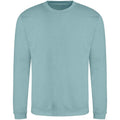 Seafoam - Front - AWDis Just Hoods AWDis Unisex Crew Neck Plain Sweatshirt (280 GSM)