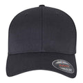 Charcoal - Front - Flexfit Childrens-Kids Wooly Combed Cap