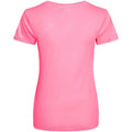 Electric Pink - Back - AWDis Just Cool Womens-Ladies Sports Plain T-Shirt