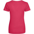 Hot Pink - Back - AWDis Just Cool Womens-Ladies Sports Plain T-Shirt