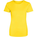 Sun Yellow - Front - AWDis Just Cool Womens-Ladies Sports Plain T-Shirt