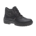 Black - Back - Warrior Mens Chukka Work Safety Boots