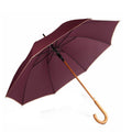 Burgundy - Front - Kimood Unisex Auto Open Walking Umbrella