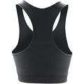 Black - Back - Spiro Womens-Ladies Impact Softex Plain Crop Top