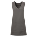 Dark Grey - Front - Premier Womens-Ladies Wrap Around Sleeveless Tunic Apron