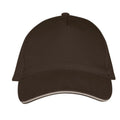 Chocolate-Beige - Back - SOLS Unisex Long Beach Cap