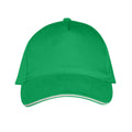 Kelly Green-White - Back - SOLS Unisex Long Beach Cap