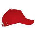 Red - Front - SOLS Unisex Long Beach Cap