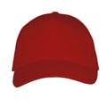 Red - Back - SOLS Unisex Long Beach Cap