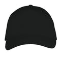 Black - Back - SOLS Unisex Long Beach Cap