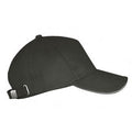 Dark Grey-Light Grey - Front - SOLS Unisex Long Beach Cap