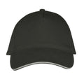 Dark Grey-Light Grey - Back - SOLS Unisex Long Beach Cap