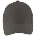 Carbon Grey - Front - SOLS Unisex Long Beach Cap