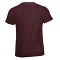 Heather Oxblood - Side - SOLS Childrens-Kids Regent Short Sleeve Fitted T-Shirt