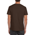 Dark Chocolate - Back - Gildan Mens Soft Style Ringspun T Shirt