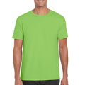 Lime - Front - Gildan Mens Soft Style Ringspun T Shirt