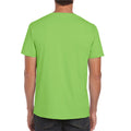 Lime - Back - Gildan Mens Soft Style Ringspun T Shirt