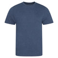 Heather Navy - Front - AWDis Mens Tri Blend T Shirt