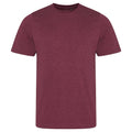 Heather Burgundy - Front - AWDis Mens Tri Blend T Shirt