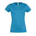 Aqua - Front - SOLS Womens-Ladies Imperial Short-Sleeved T-Shirt