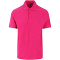 Fuchsia - Front - PRO RTX Mens Pro Pique Polo Shirt