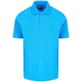 Turquoise - Front - PRO RTX Mens Pro Pique Polo Shirt