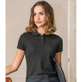 Charcoal - Back - PRO RTX Womens-Ladies Pro Piqu Polo Shirt