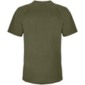 Army - Back - SOLS Mens Sporty Short Sleeve Performance T-Shirt