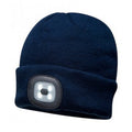 Navy - Front - Portwest Mens LED Head Light Beanie