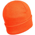 Orange - Back - Portwest Mens LED Head Light Beanie