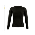 Deep Black - Pack Shot - SOLS Womens-Ladies Majestic Long Sleeve T-Shirt