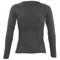 Dark Grey - Pack Shot - SOLS Womens-Ladies Majestic Long Sleeve T-Shirt