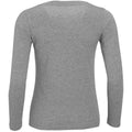 Grey Marl - Pack Shot - SOLS Womens-Ladies Majestic Long Sleeve T-Shirt