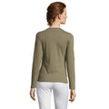 Khaki - Lifestyle - SOLS Womens-Ladies Majestic Long Sleeve T-Shirt